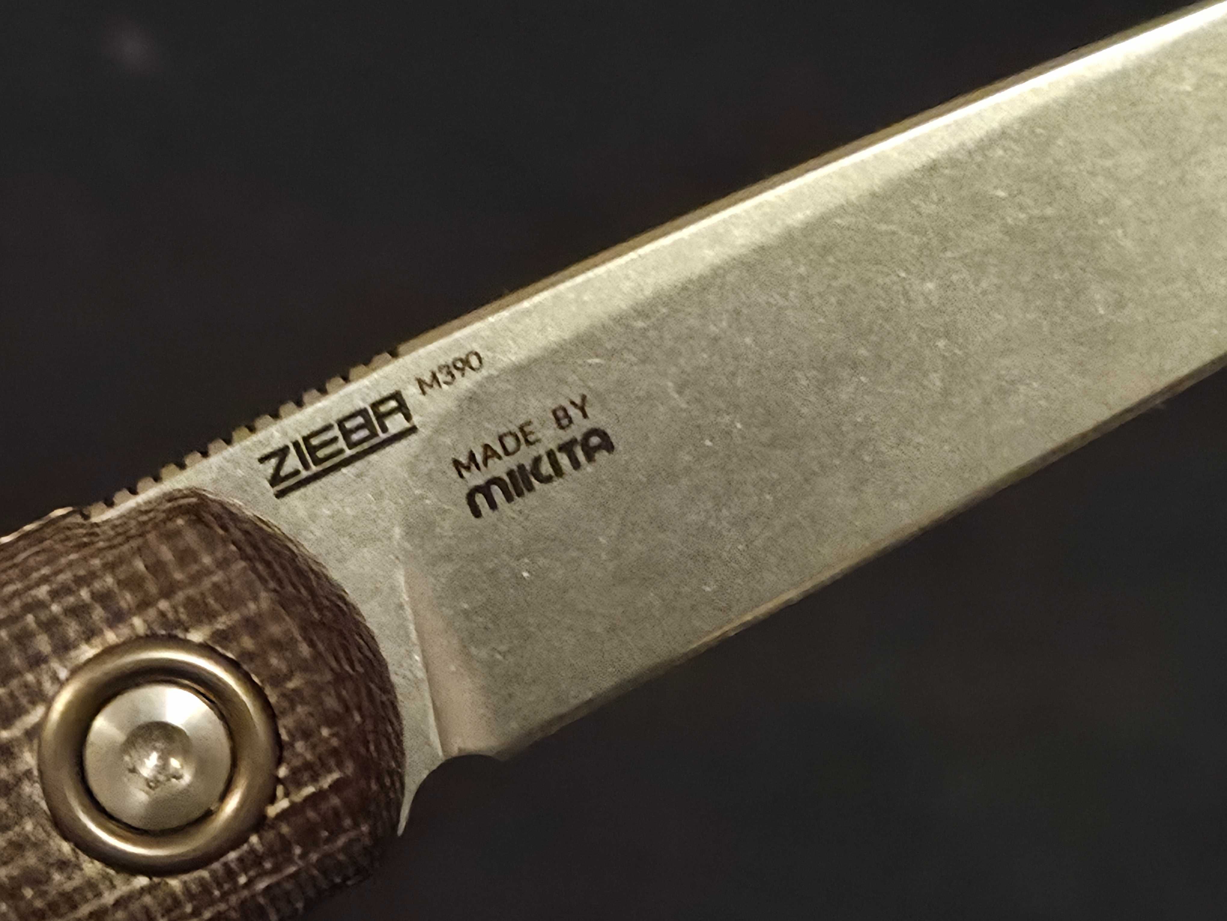MKM Flame M390 Drop Point Micarta by Michael Zieba