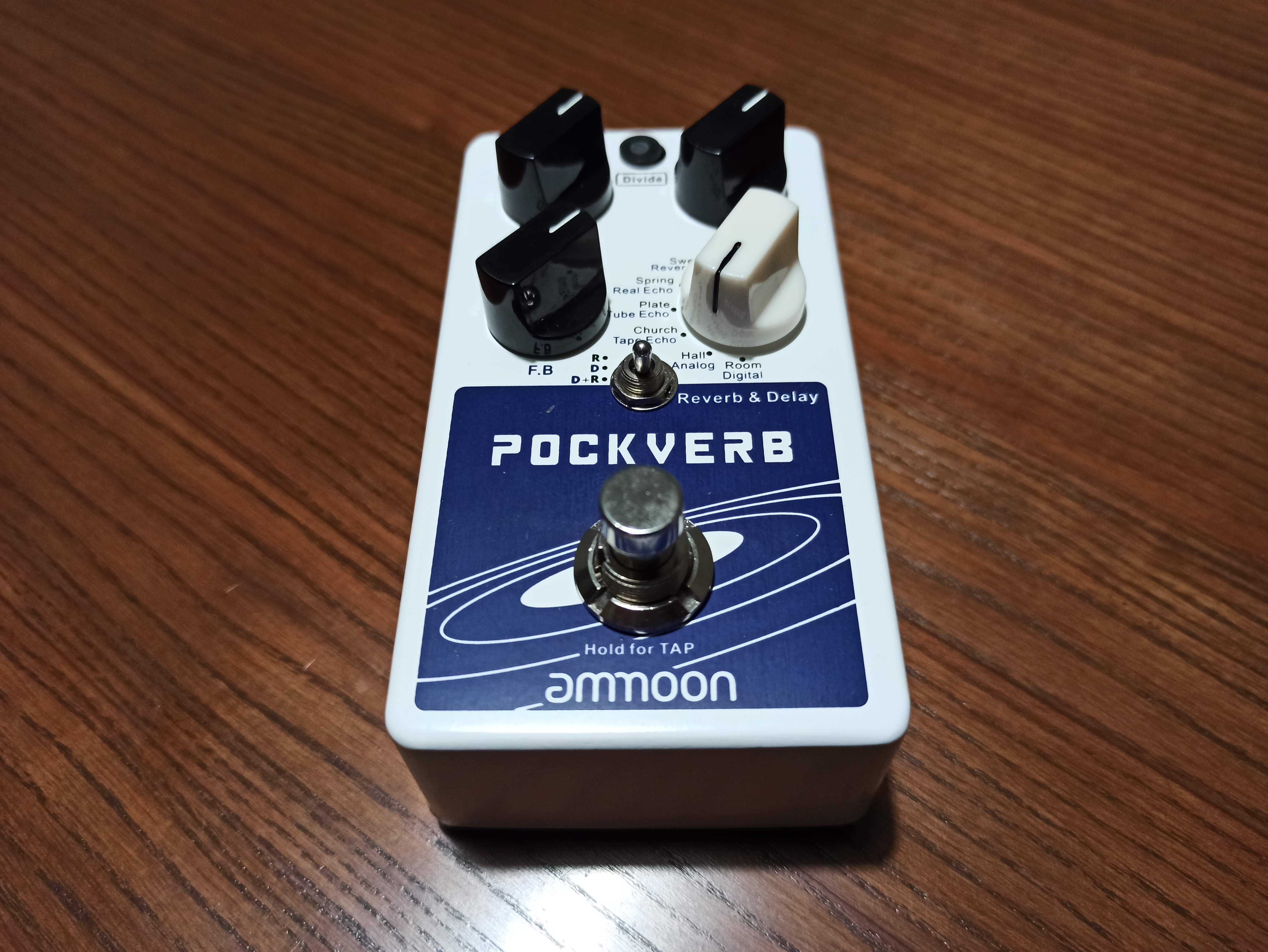 Педаль реверберації дилею Pockverb (Ammoon) комбінована гітарний ефект