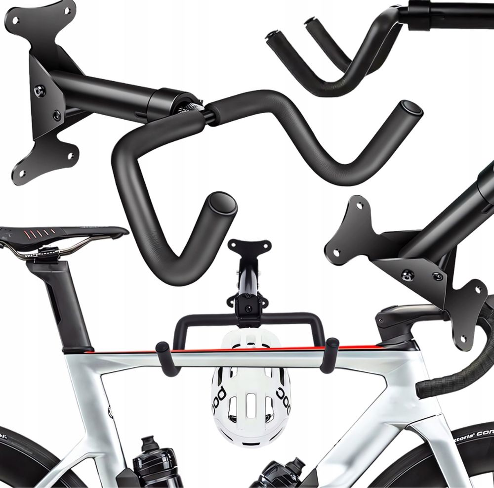 Wieszak Uchwyt Stojak Rowerowy na Rower Ścienny Metalowy 40 kg Ścianę