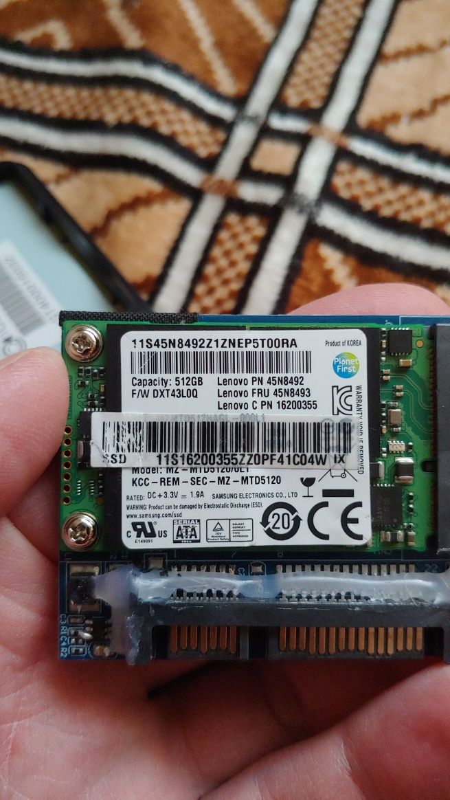 SSD диск mSATA MLC 512Gb