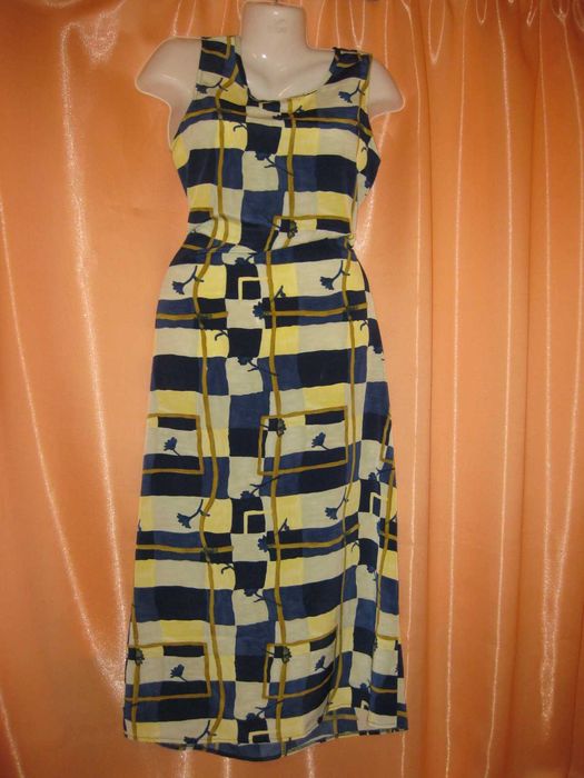 Приємний зручний приталений довгий сарафан сукня плаття 16UK/42Eurо