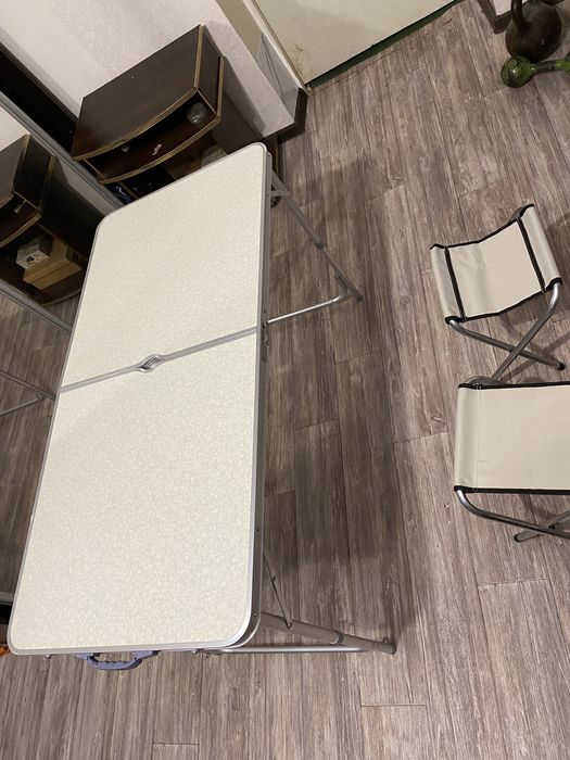 Стол алюминиевый раскладной для пикника + 4 стула