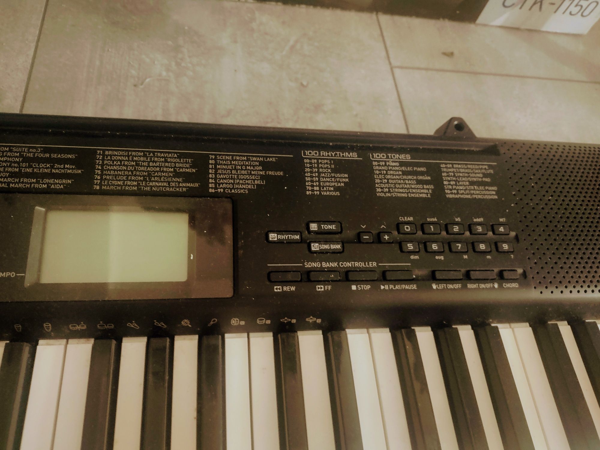 Casio keyboard instrument