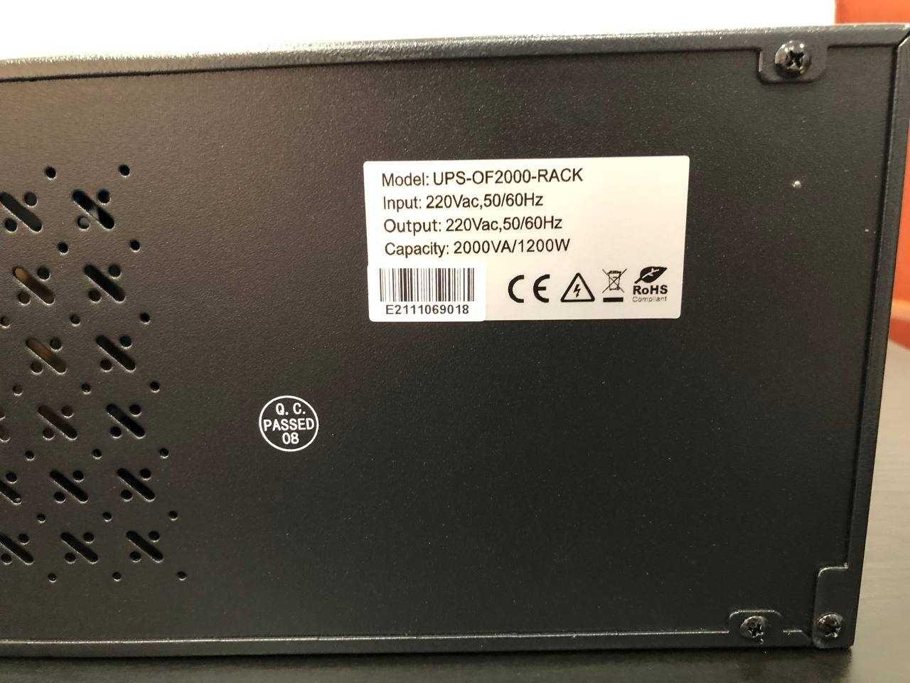 Zasilacz UPS-RACK-2000 VA 1200W