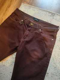 Bordowe spodnie jeansowe męskie Black Tag Zara Man EUR 44
