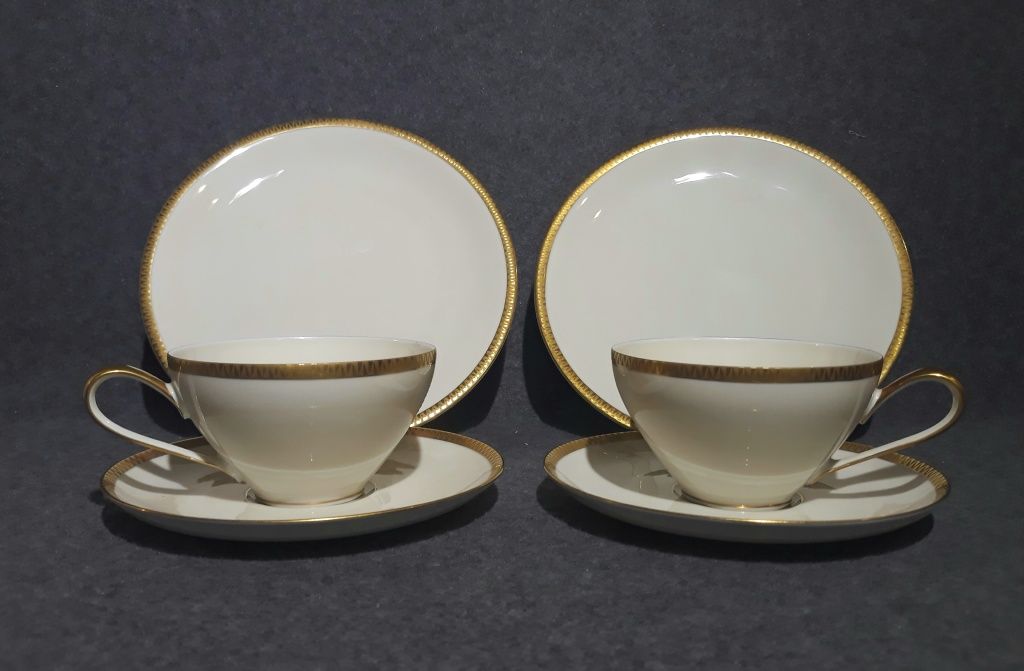 Porcelana KPM KRISTER trio, zestaw, filiżanka WAŁBRZYCH , Rosenthal