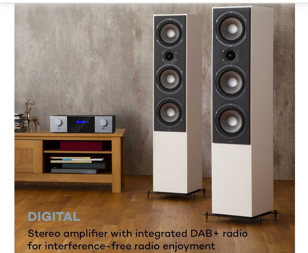 AMP-4000, wzmacniacz stereo, HiFi, DAB+, USB, wyświetlacz LED, pilot