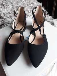 Nowe buty czarne zamszowe rozmiar 39 graceland
