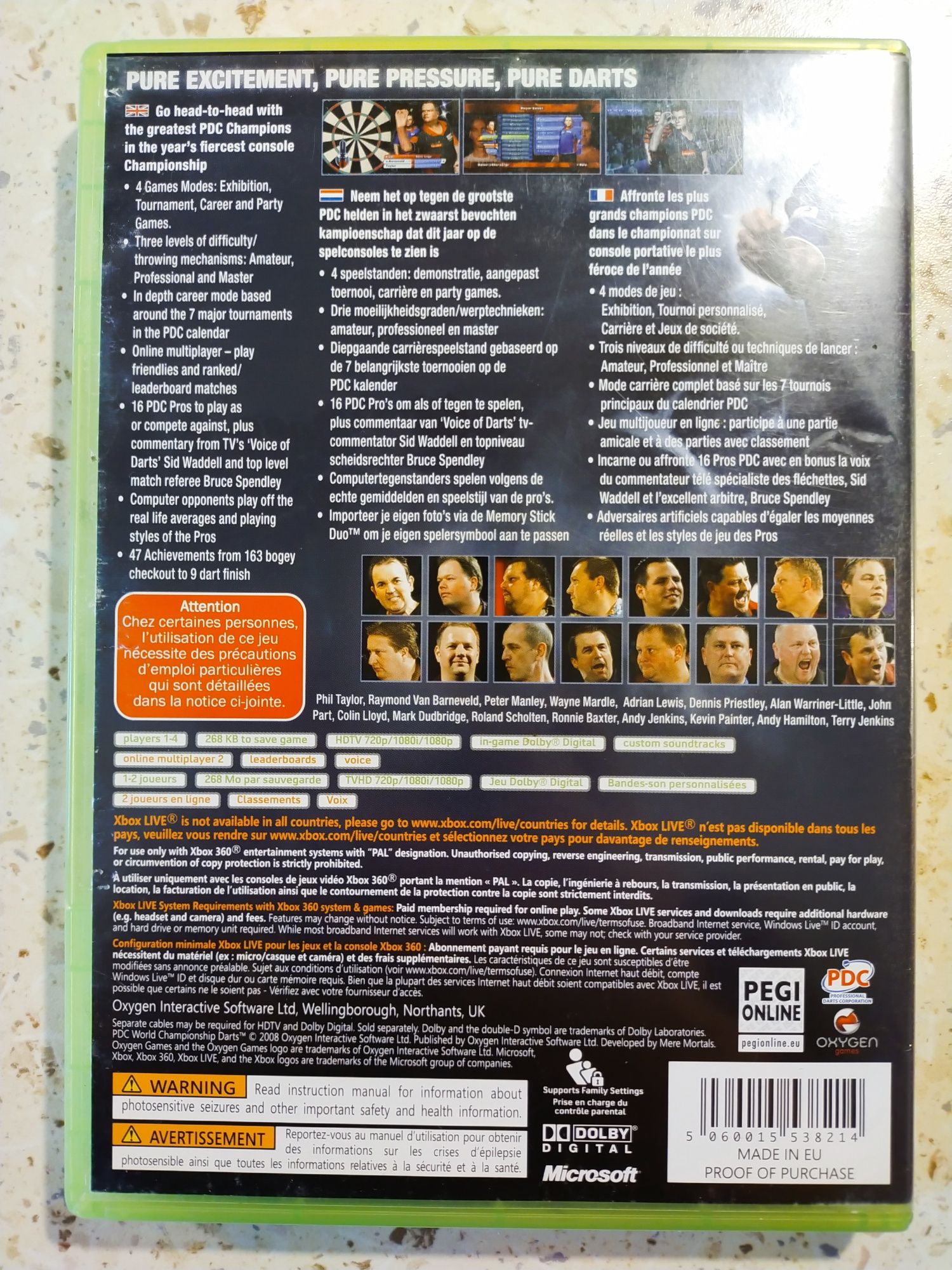Gra PDC World Championship Darts XBOX 360