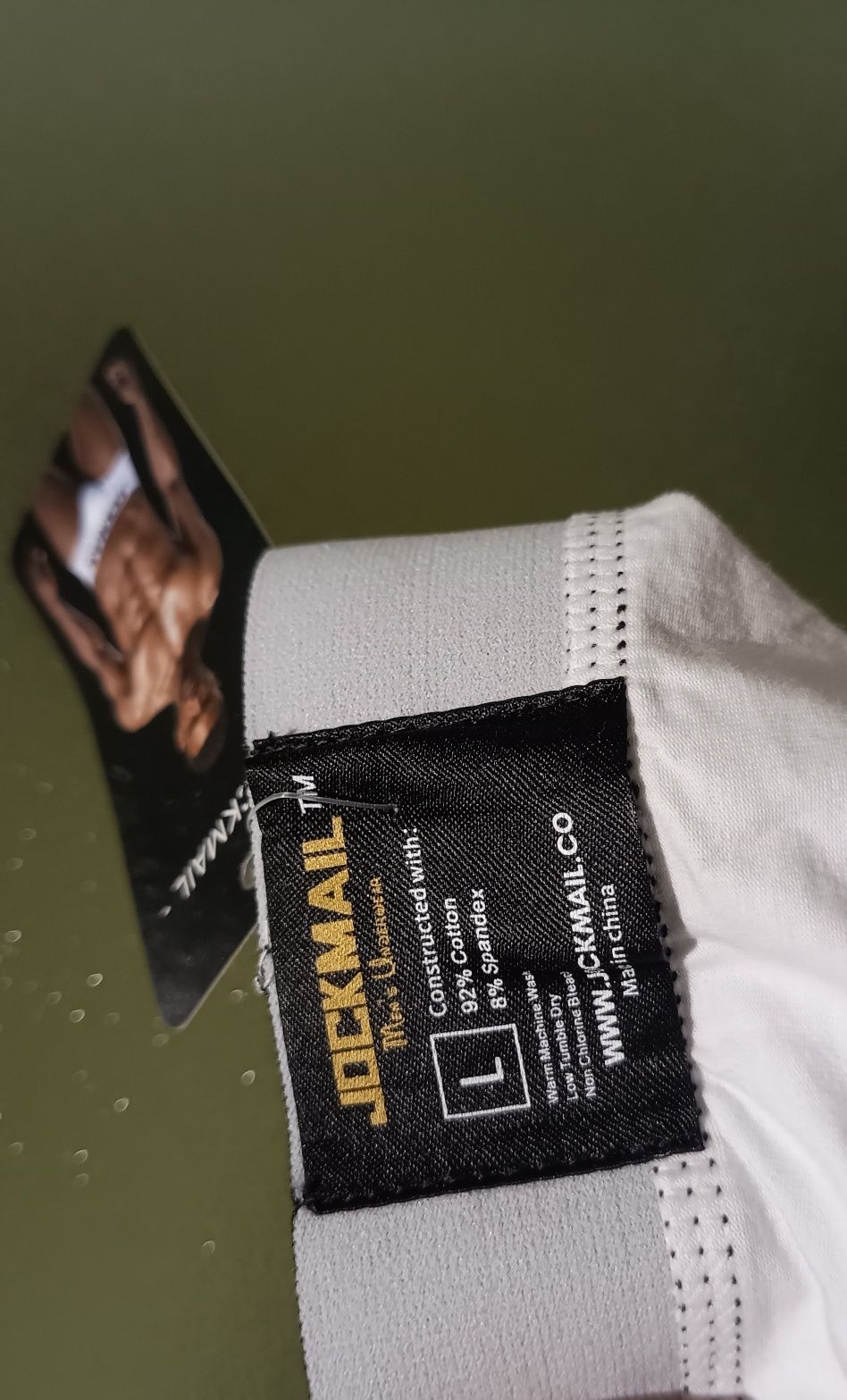 Jockmail  NOWE  Oryginalne męskie slipy bawełniane, 92% Bawełna, M/L