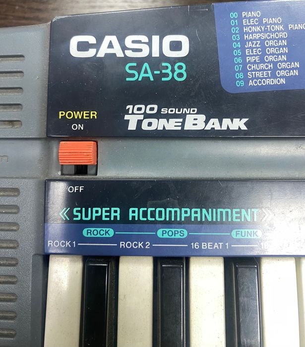 Casio SA-38 игрушка синтезатор