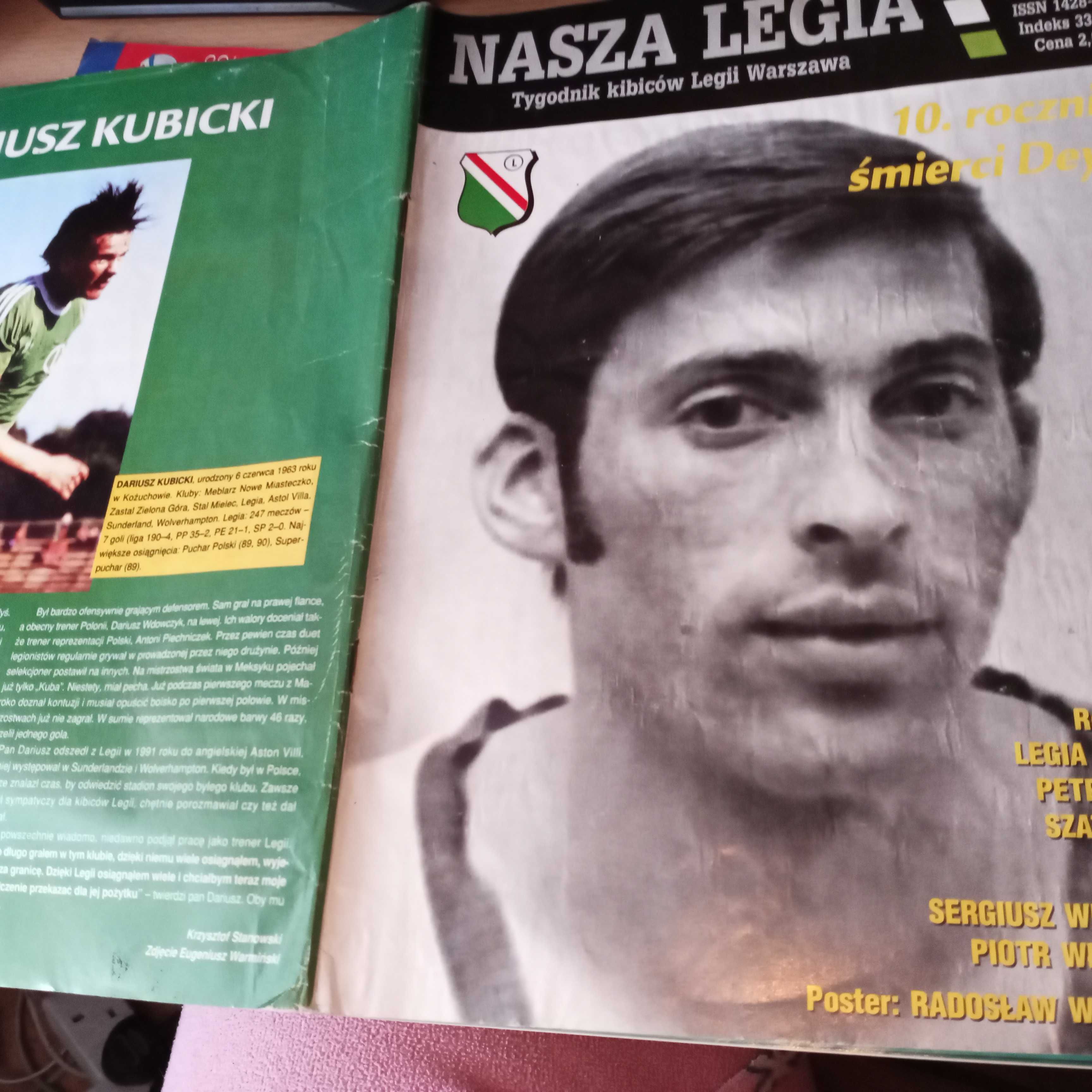 Piłka Nozna Nasza Legia  Deyna Kazimierz  czasopisma gazety sport owe