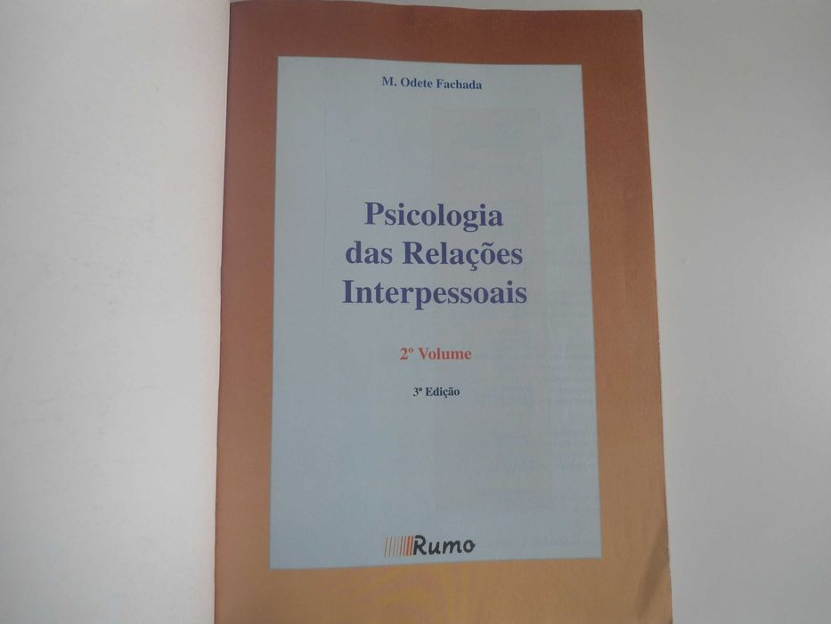 Psicologia das relações interpessoais por M. Odete Fachada