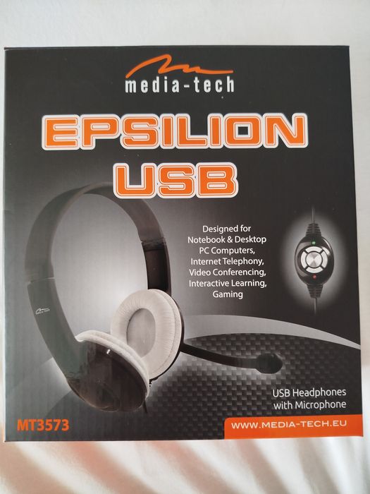 Słuchawki USB z mikrofonem media -tech epsilon