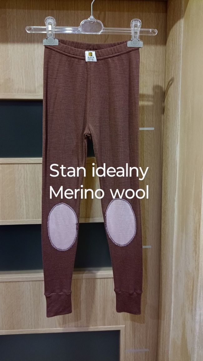 Getry legginsy wełniane, Merino wool wełna, Janus 128