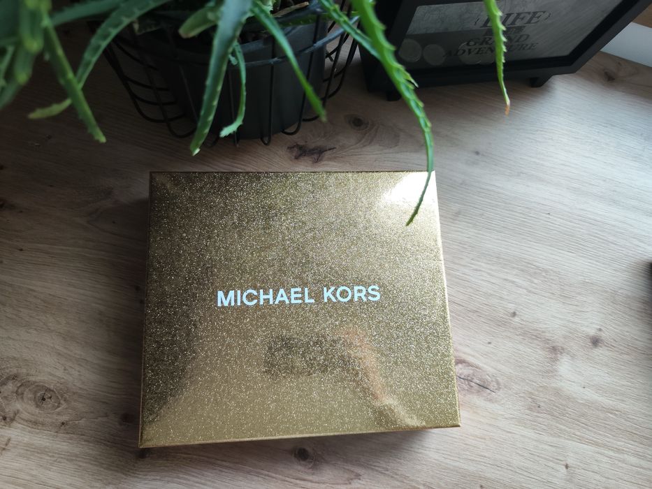 Pasek dwustronny michael kors beżowy trzy klamry uniwersalny rozmiar