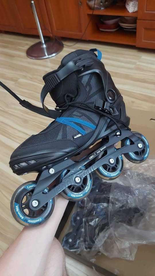Rolki DESQ Black Poseidon r. 44 – użyte raz, stan idealny!