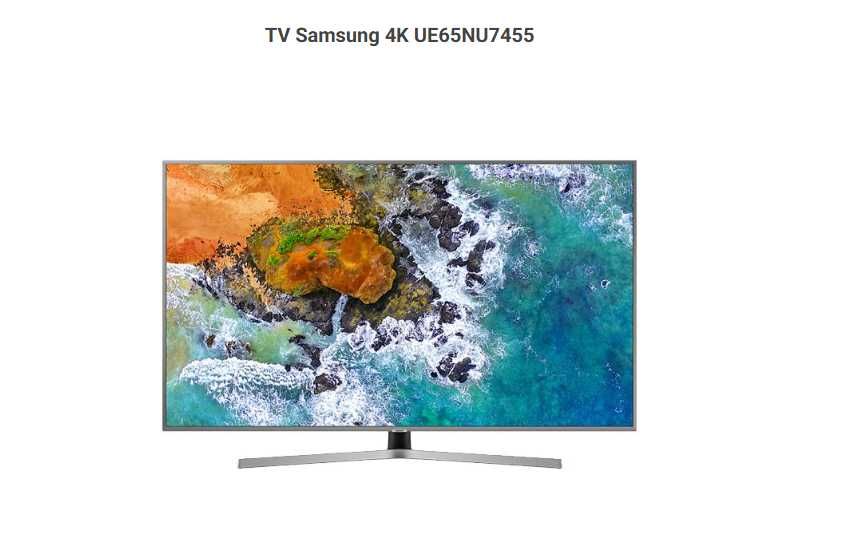 TV Samsung UHD 65" em Excelente estado