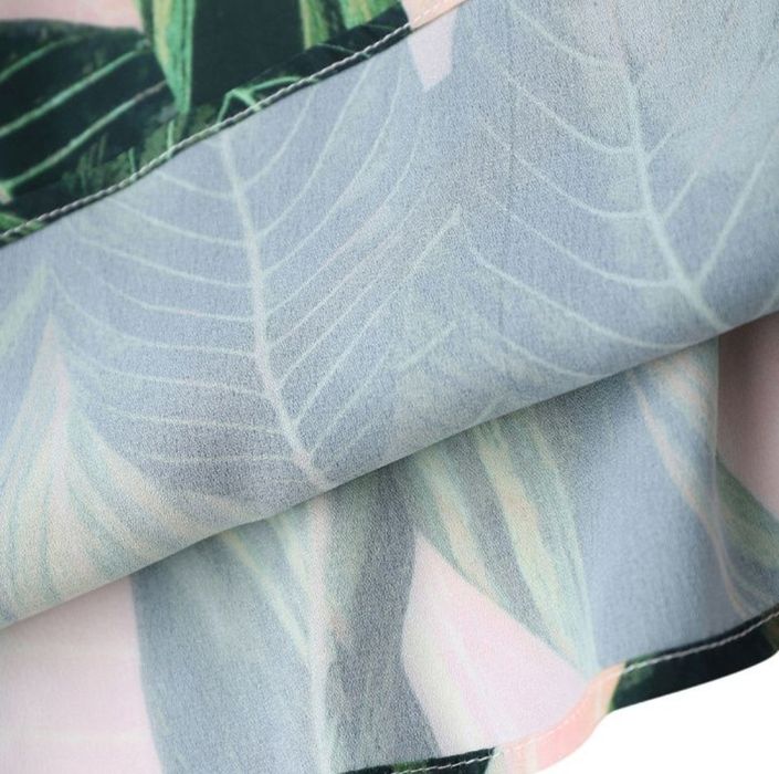 Sukienka letnia liście S  tropic kwiaty