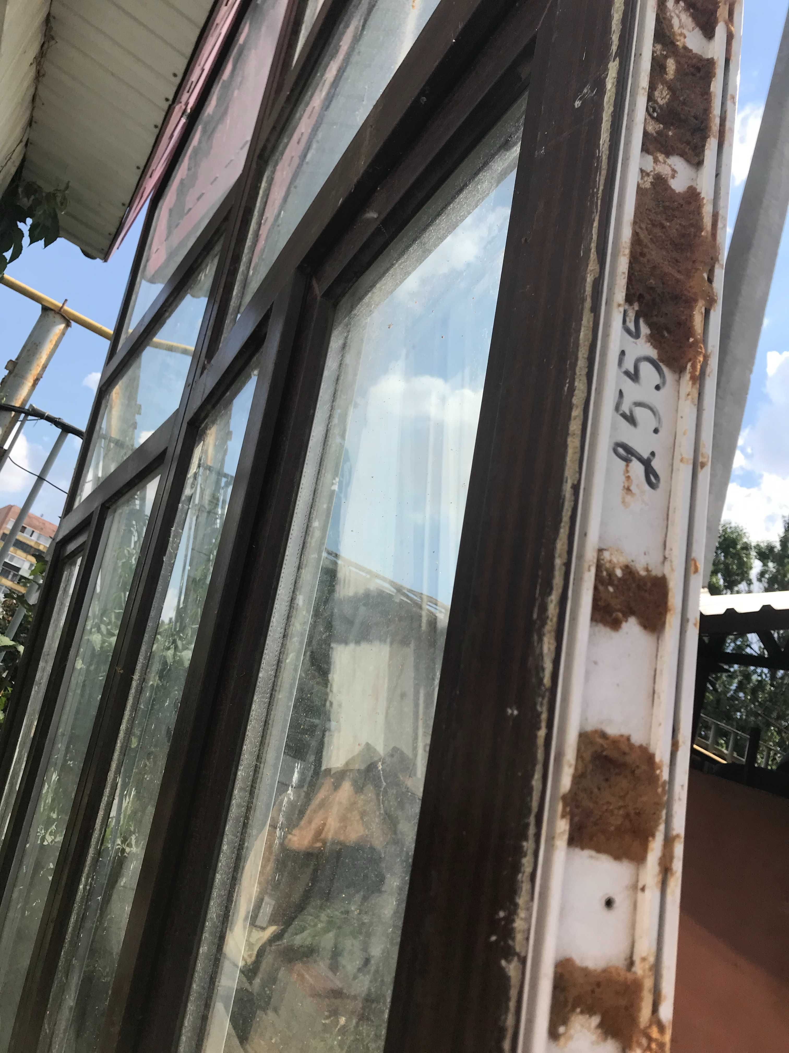 Металлопластиковые окна на фронтон дома котеджа 2.4\3.5