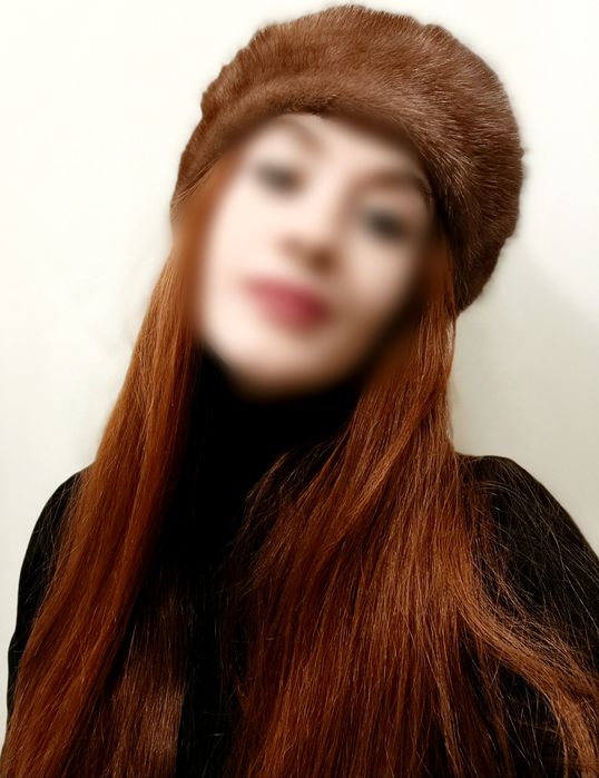 Берет женский из меха норки, 57 размер