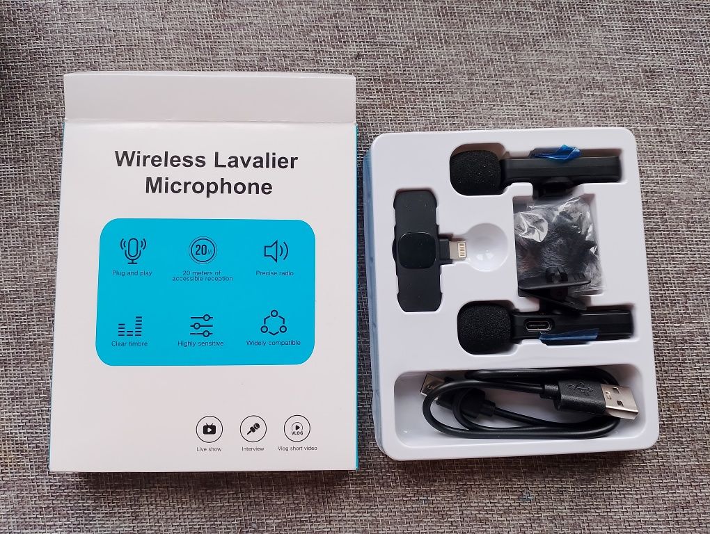 Bezprzewodowy mini mikrofon