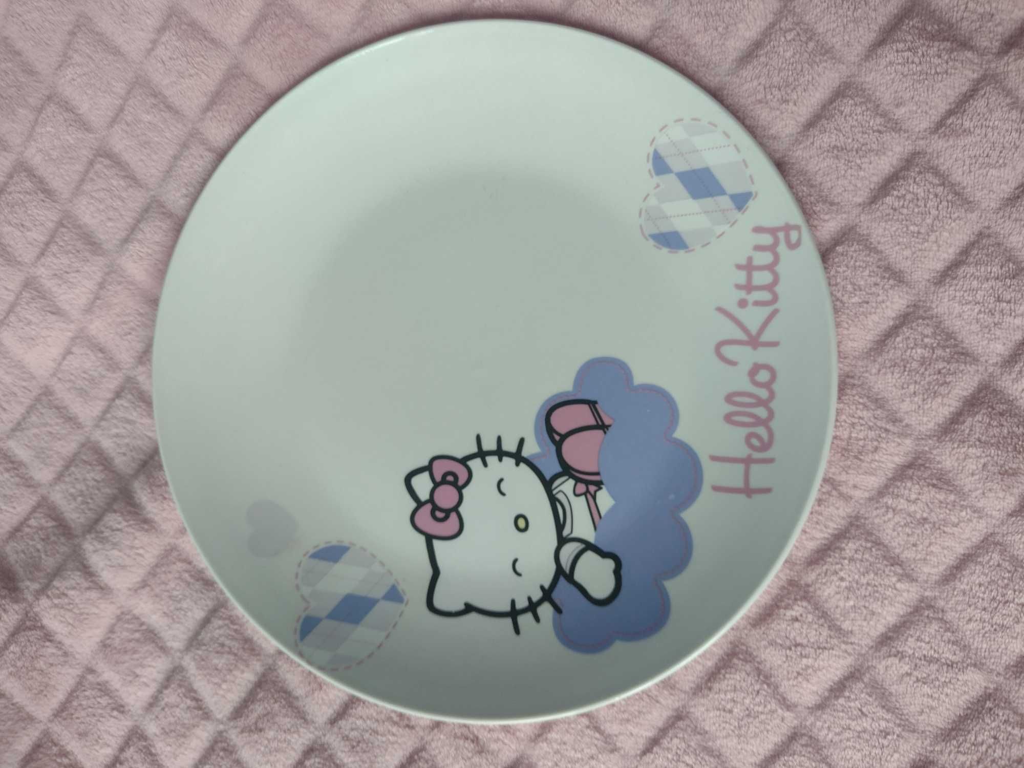 Talerz Hello Kitty Sanrio porcelana Duży