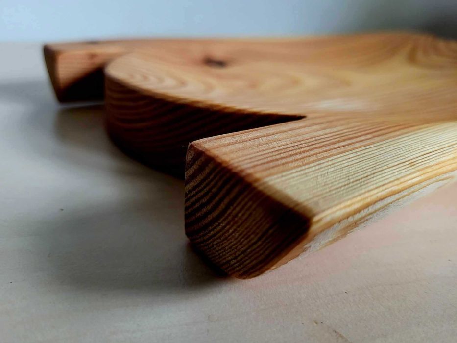 Tacka na Jedzenie Deska do Przekąsek Korytko Drewniane Talerze Tace 40