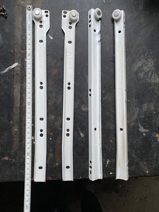 Prowadnice szuflad z rolką 35 cm 3 komplety