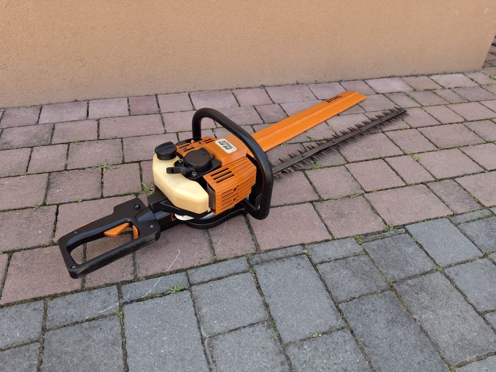 Nożyce spalinowe Stihl HS 80 obracany uchwyt pracy blokada noży super