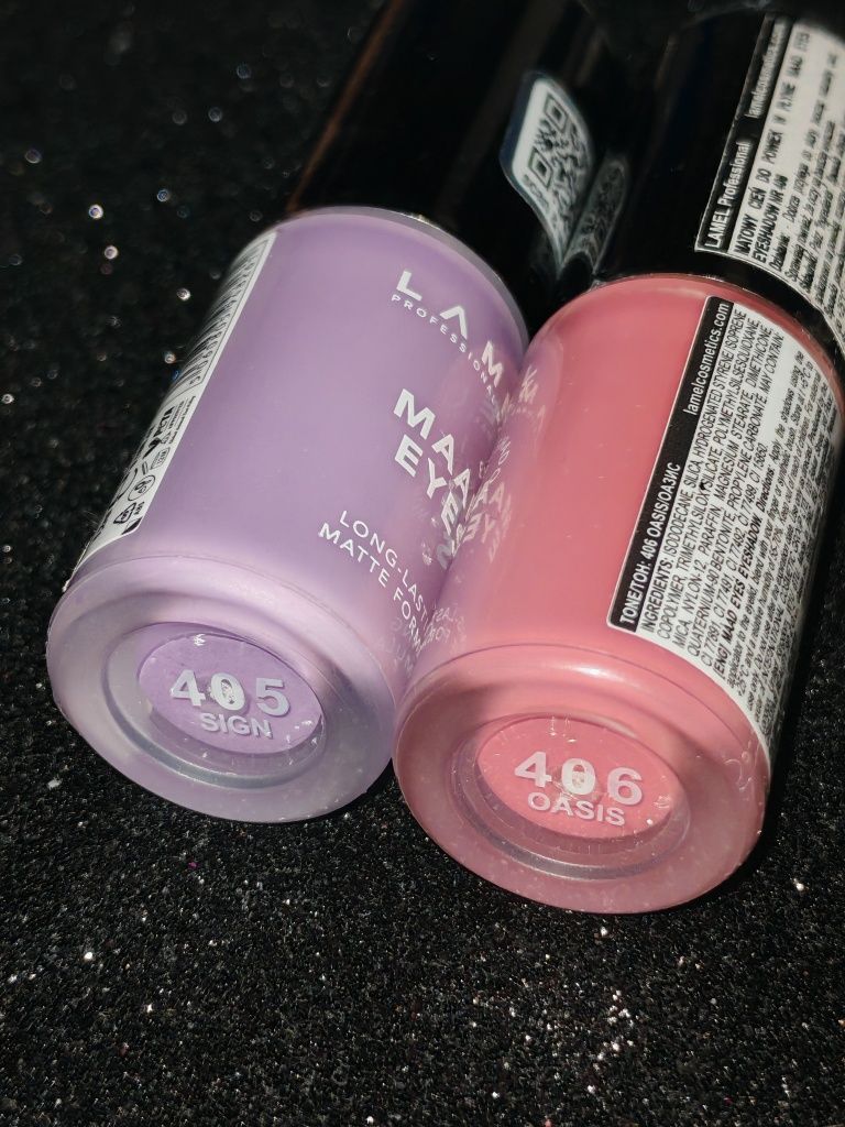 Zestaw kosmetyków Lamel eyeliner duochrome glitter brokat kredki cień