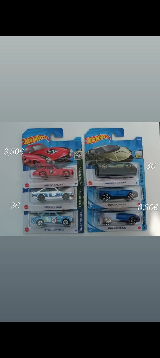 Hotwheels mercedes, Escort...