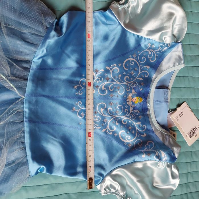 Piękna sukienka przebranie haloween bal kopciuszek h&m 128 134