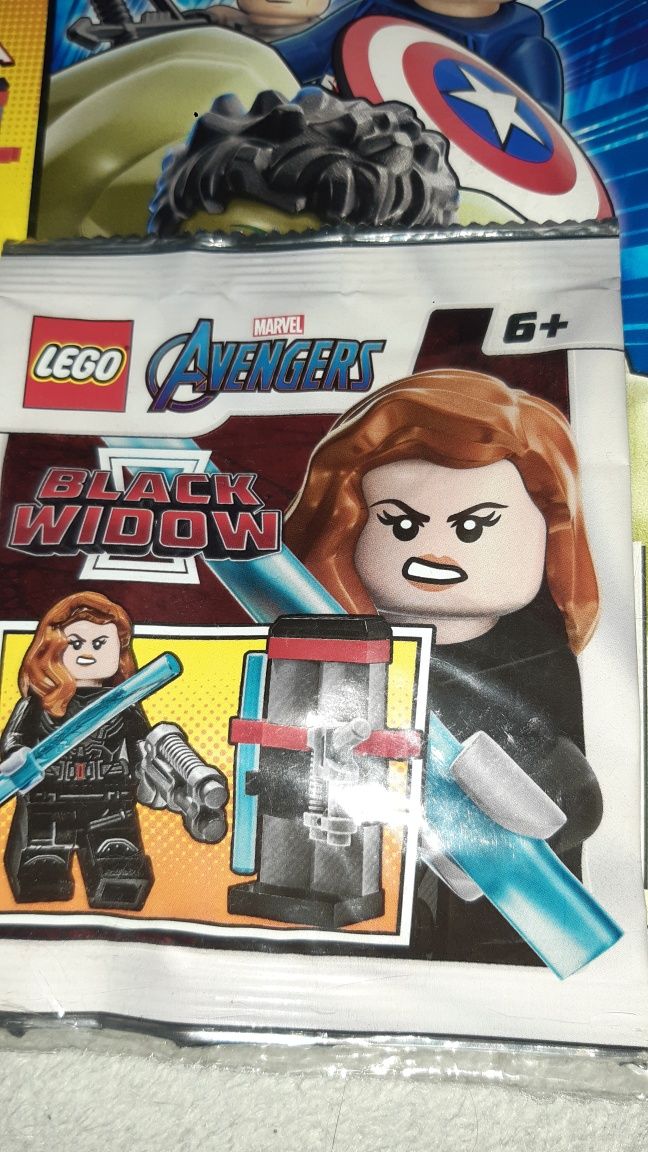 Gazetka Lego Avengers plus figurka Lego Czarna wdowa nowe 06/2021