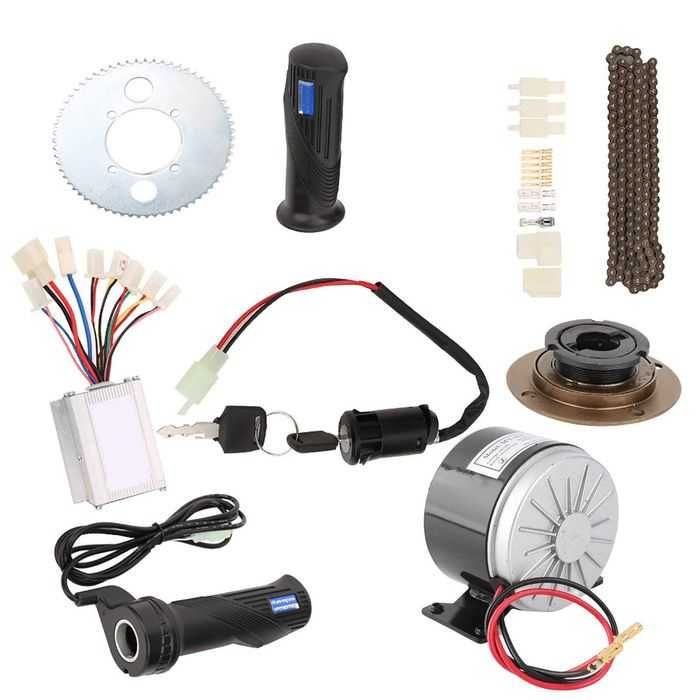 Kit elétrico de scooter e bicicleta  12V, 24V, 250W