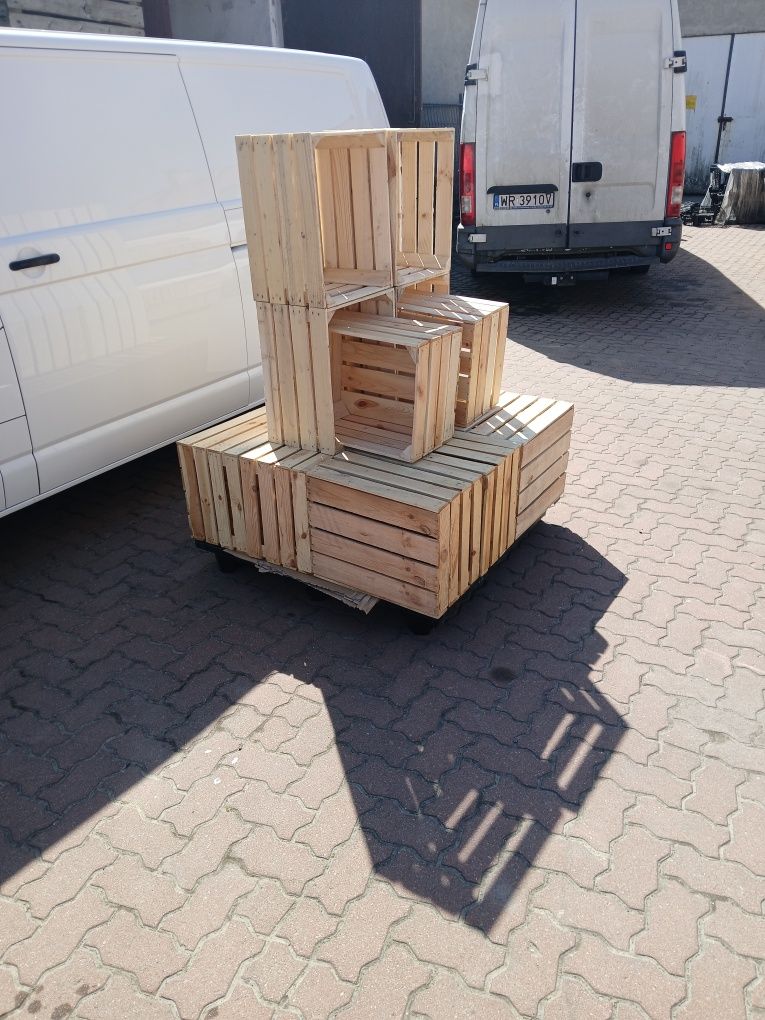 skrzynki drewniane 50x40x30 tzw jedynka