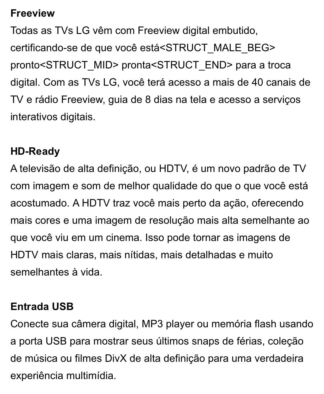 Tv LG 26polegadas