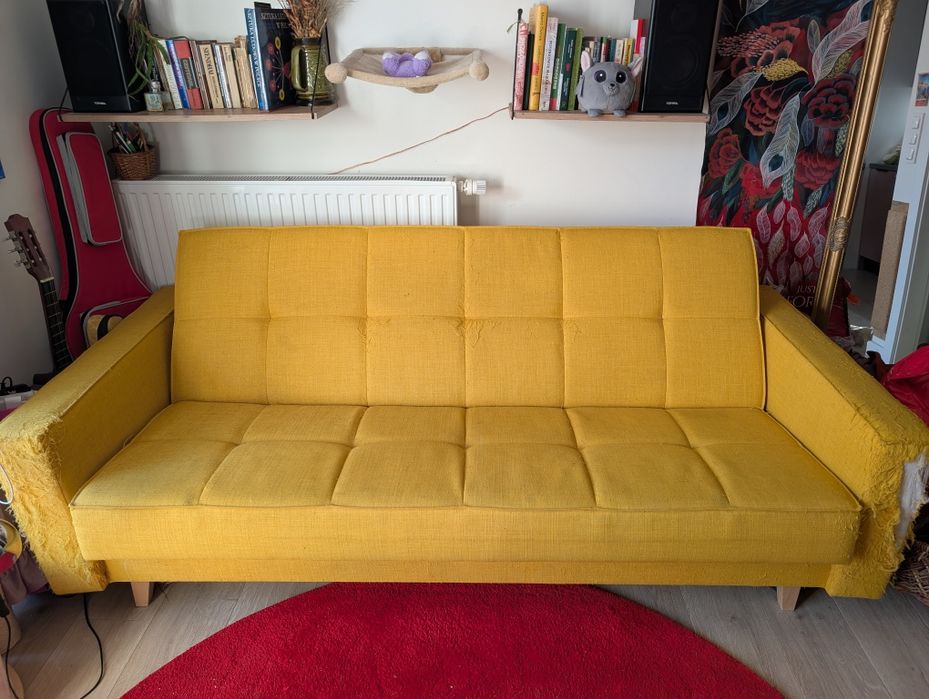 Kanapa sofa z funkcją spania Ikea Askesta