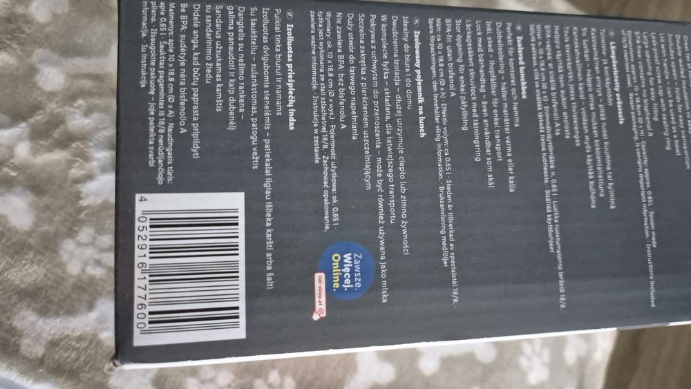 Izolowany pojemnik na lunch