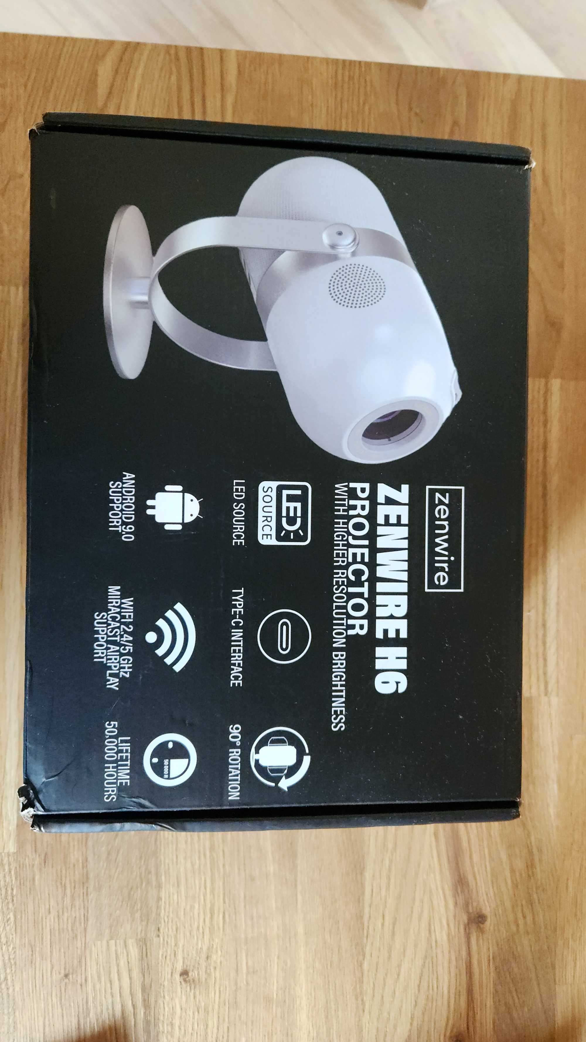 Projektor LED Zenwire H6 WiFi, Android 9