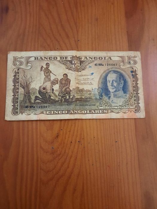 Notas de Angola ( colónia portuguesa) antigas