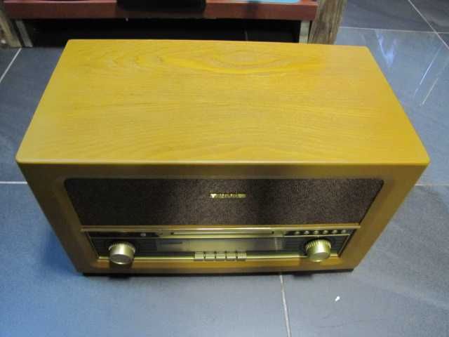 Wieża stereo styl retro drewno CD FM USB MP3  Auna Belle Epoque 1906