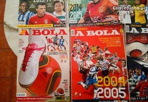 Conjunto de 9 Revistas de Futebol