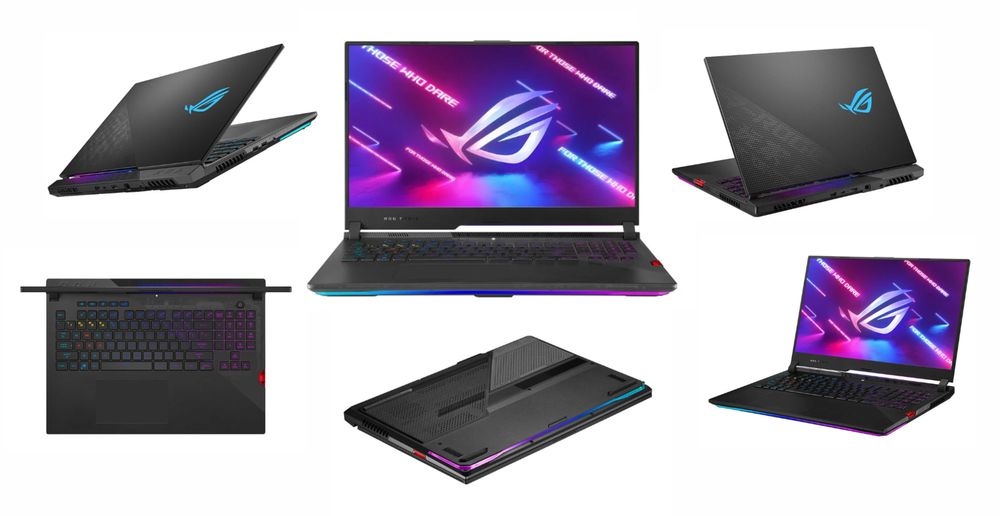 Setup Laptop Gaming combo: Asus ROG Strix SCAR 17 G733QS