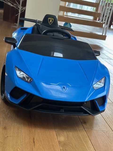 Duże Auto na akumulator Lamborghini Huracan Niebieskie