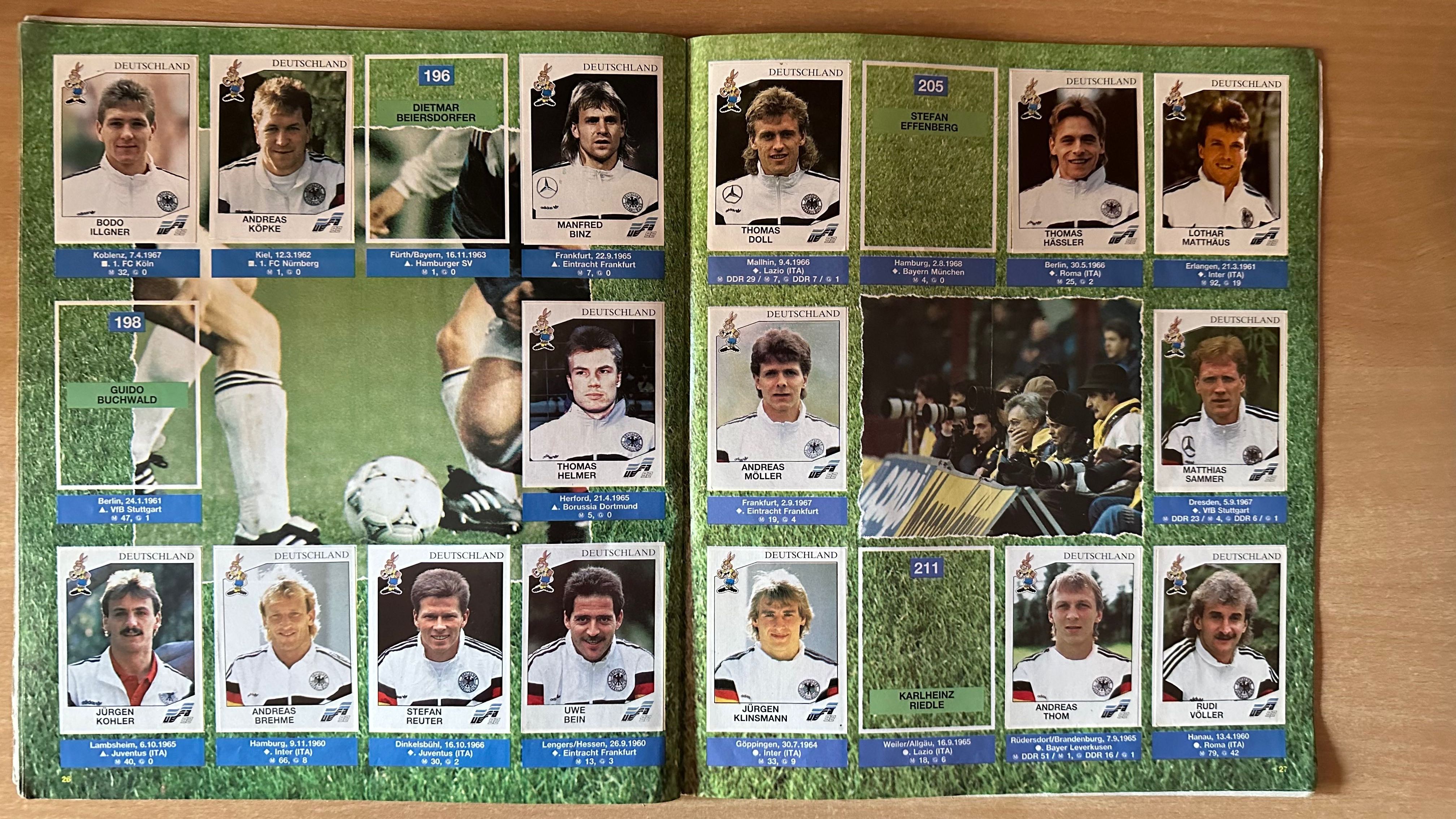 UEFA Euro Sweden 1992 - album (cz.5] PANINI [naklejonych 200/261]