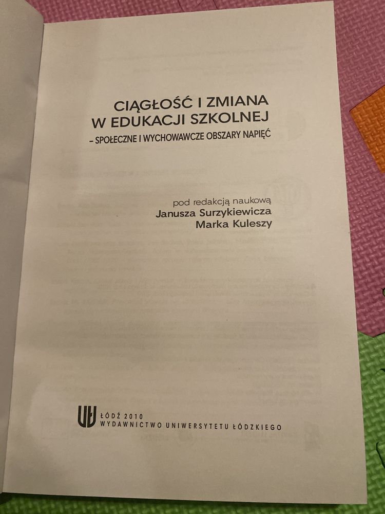 Książka Ciągłość i zmiana w edukacji szkolnej