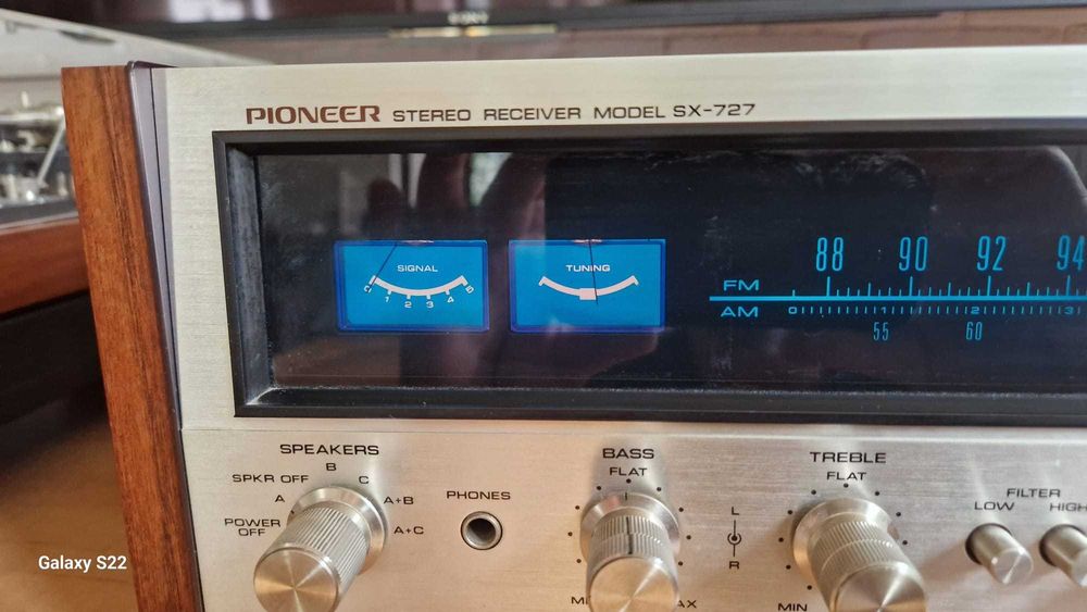 Amplituner vintage PIONEER SX-727 - stan kolecjonerski