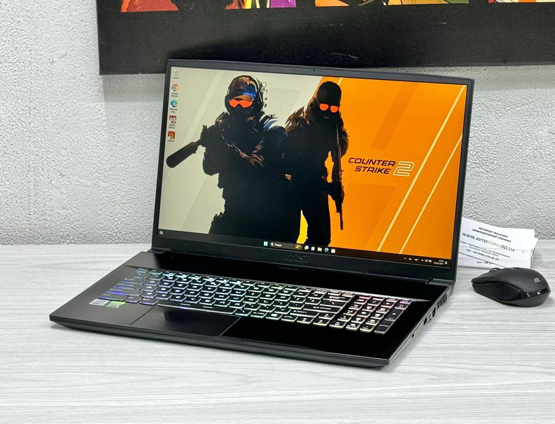 Ноутбук ігровий 17" 144 Гц / GeForce RTX 6Gb / Гарантія півроку