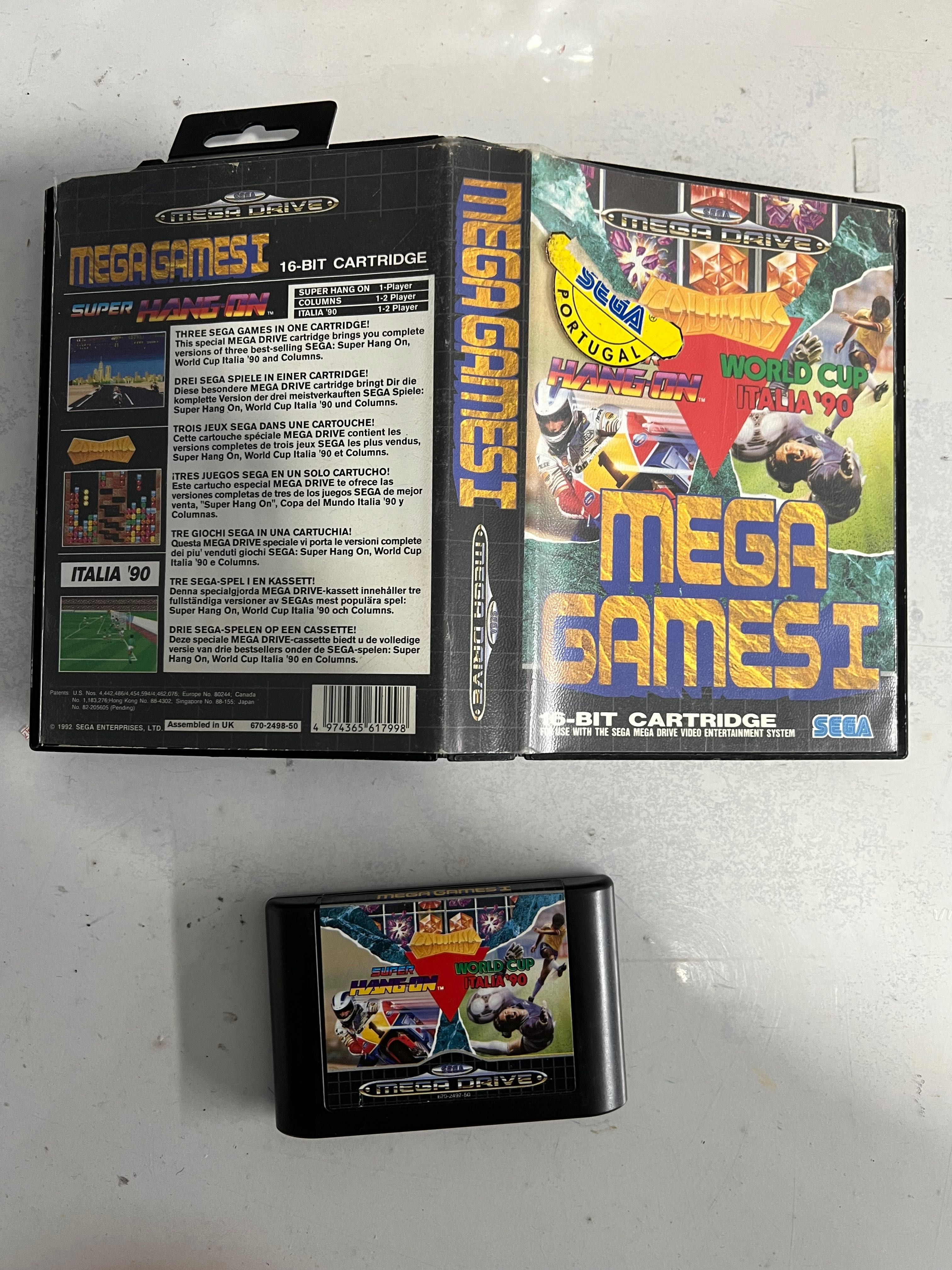 Mega Games 1 e Mega Games 2 megadrive original sega mega drive